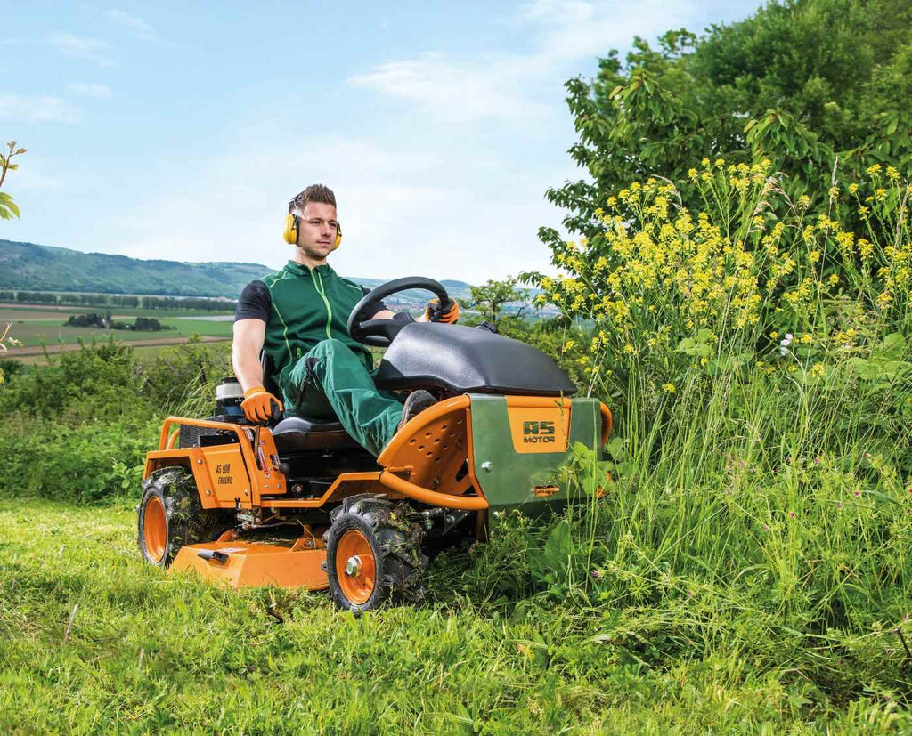 AS-Motor AS 900 Enduro Aufsitzmäher 90 cm Schnittbreite Briggs & Stratton V-Twin Motor Hydrostat Differentialsperre Hochgrasmäher
