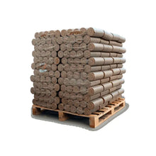 Laden Sie das Bild in den Galerie-Viewer, Heizfuxx Nestro XL Rot Hartholzbriketts 960 kg Palette 96x10 kg Rundbriketts Heizwert ≥4,8 kWh/kg