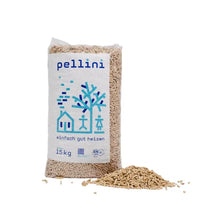 Laden Sie das Bild in den Galerie-Viewer, Pellini Holzpellets ENplus A1 DINplus 990 kg Palette 66x15 kg 6 mm Nadelholz Heizwert ≥4,6 kWh/kg