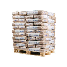 Laden Sie das Bild in den Galerie-Viewer, Pellini Holzpellets ENplus A1 DINplus 990 kg Palette 66x15 kg 6 mm Nadelholz Heizwert ≥4,6 kWh/kg