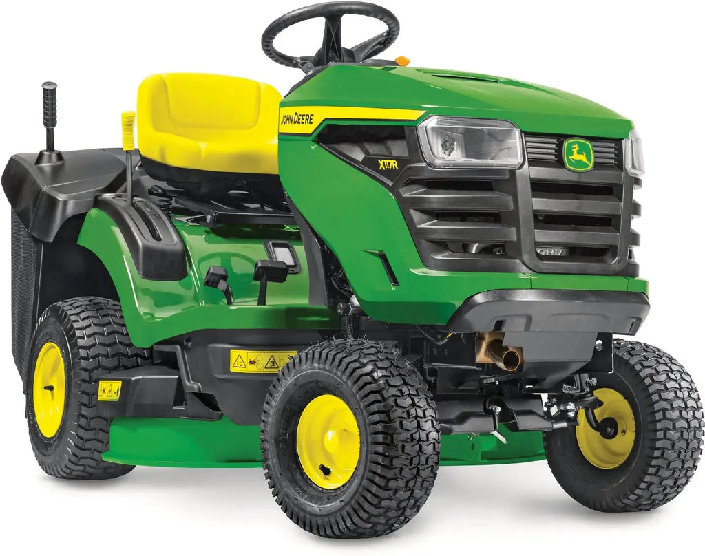 John Deere X117R Rasentraktor 92 cm Schnittbreite 17,5 PS Briggs & Stratton Motor Hydrostat 300 L Fangkorb Aufsitzmäher