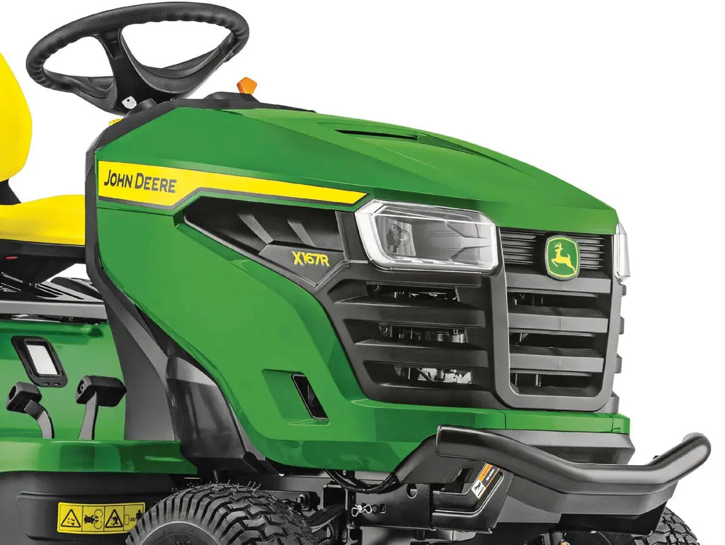 John Deere X167R Rasentraktor 107 cm Schnittbreite 20 PS V-Twin Motor Hydrostat 300 L Fangkorb Aufsitzmäher