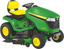 Laden Sie das Bild in den Galerie-Viewer, John Deere X380 Rasentraktor ohne Mähwerk 19,1 PS Kawasaki V-Twin Motor Hydrostat Aufsitzmäher Basisgerät